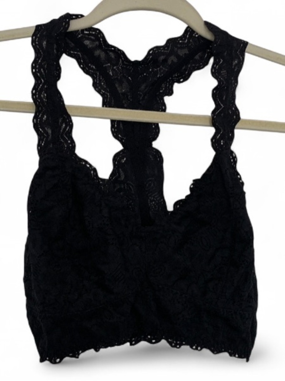 Felina Black Lace Racerback Bralette